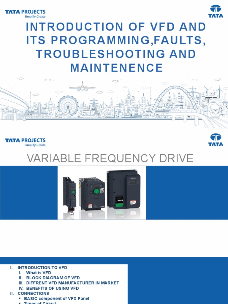 Introduction of VFD and Its Programming, Faults, Troubleshooting and ...