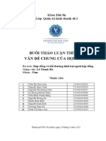 Buổi Thảo Luận Thứ Hai Vấn Đề Chung Của Hợp Đồng: Khoa Dân Sự Lớp: Quản trị kinh doanh 46.1