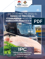 Boletin Estadistico Ipc Indice de Precios Al Consumidor Diciembre 2022