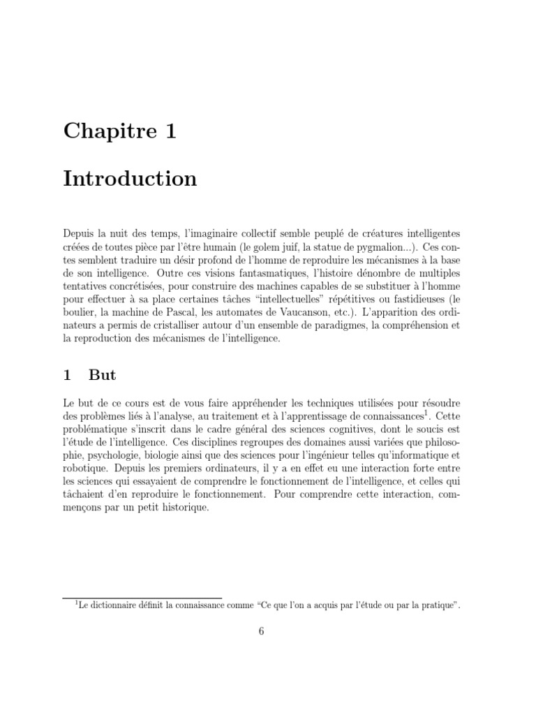 Introduction à l'intelligence artificielle | PDF | Intelligence ...