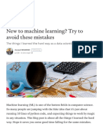 New To Machine Learning? Try To Avoid These Mistakes