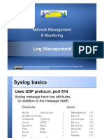 Network Management & Log Monitoring