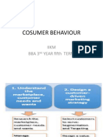 Cosumer Behaviour: Iikm Bba 3 Year Fifth Term