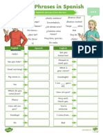 T T 6024 Spanish Basic Phrases Activity Sheet - Ver - 8