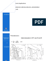 Optoelectronic Applications 1. Photodetectors (Photoconductors, Photodiodes) 2. Solar Cells 3. Leds