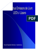 Dispositius Emissors de Llum: LED's I Làsers
