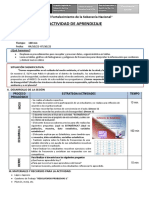 ACTIVIDAD DE APRENDIZAJE 1 - 1ro A 04 Al 07 de Octubre