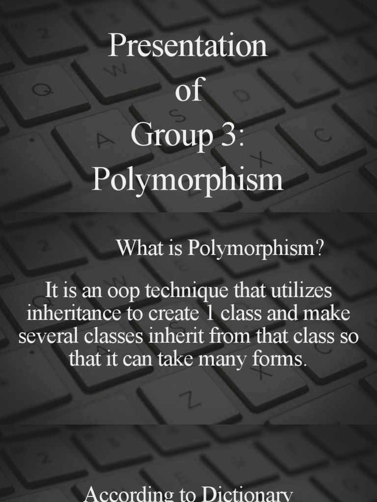 Java Polymorphism (Student Presentation) | PDF