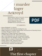 The Murder of Roger Ackroyd: Performed By: Egizbay Karashash, Seytova
