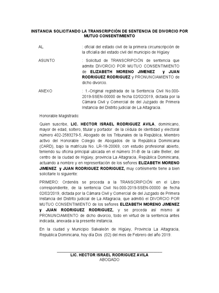 005 Instancia de Solicitud de Transcripción de Sentencia de Israel