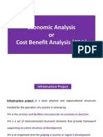 Economic Analysis or Cost Benefit Analysis (CBA)