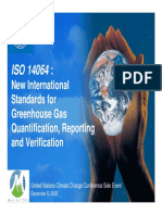 New International Standards For Greenhouse Gas Quantification, Reporting and Verification