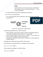 Mercury Thermometer Transfer Function