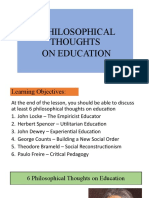 6 Philosophical Thoughts On Education
