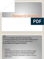 Research Example - Integrative Stem