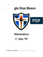 Colegio Don Bosco: Matemática 1° Año "B"
