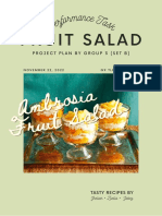 Ambrosia Fruit Salad - Project Plan