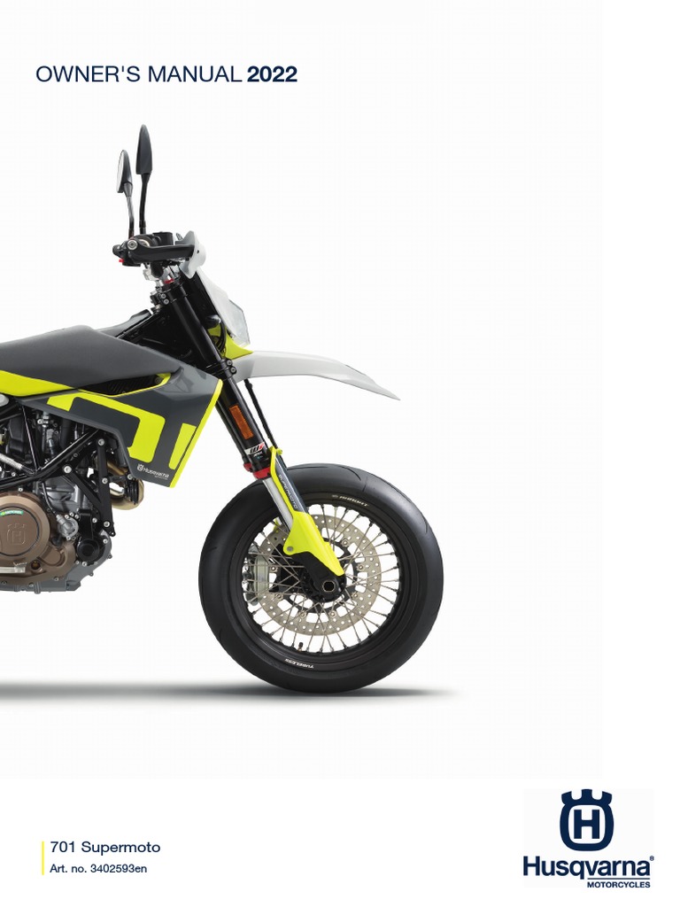 Owner'S Manual 2022: 701 Supermoto | PDF | Vehicles | Brake