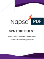 Instructivo NAPSE VPN FortiClient