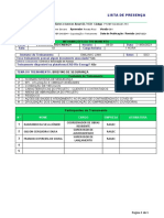 Lista de presença e briefing de segurança