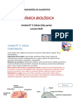 Ingeniería en Alimentos: Química Biológica de la Célula