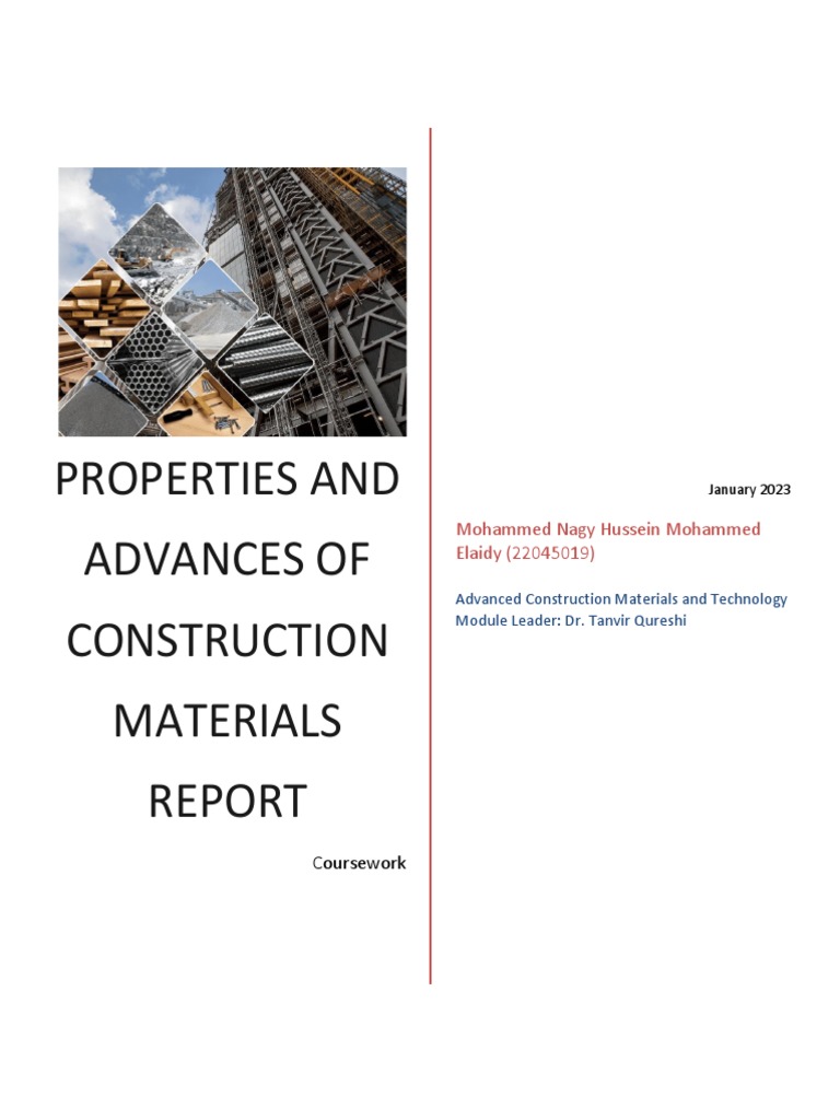 Advances in Construction Materials Report | PDF | Young's Modulus ...