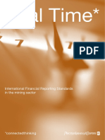 Real Time : International Financial Reporting Standards in The Mining Sector