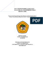 Strategi Teknik Pembelajaran Dan Pengelo