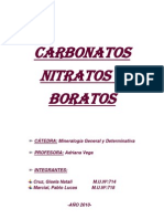 Carbonatos, Nitratos y Boratos