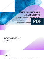 Integrative Art As Applied To Contemporary Art