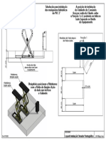 Instalação tubulação hidráulica elevador pantográfico