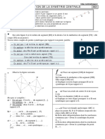 SC1 Définition de La Symétrie Centrale