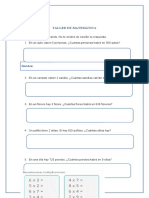 Matemática: Multiplicación de cantidades en autos, canastos, floreros, pollitos y ollas