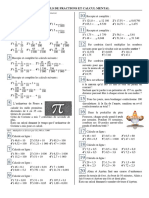 X 6-1-3 Calculs de Fractions Et Calcul Mental