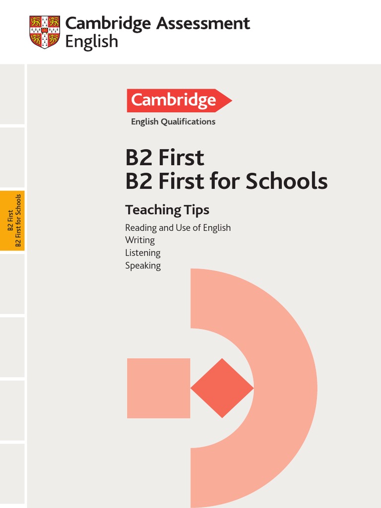 b2 First and b2 First For Schools Teaching Tips PDF Multiple Choice