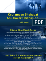 001 Keutamaan Abu Bakar Ash Shidiq RA