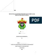 Referat September 2022 Penggunaan Kortikosteroid Pada Pasien Anak Dengan Kelainan Ginjal