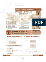 Radiciação - Radiciação - Fatoração: Definição de Potência de Expoente Inteiro N