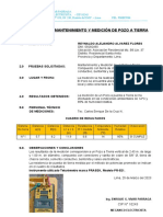 Protocolo de Mantenimiento Y Medición de Pozo A Tierra