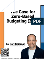 The Case For Zero-Based Budgeting - by Carl Seidman