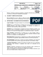 SSO61ARP.V01 - Procedimiento para Conductores y Estándares de Vehículos