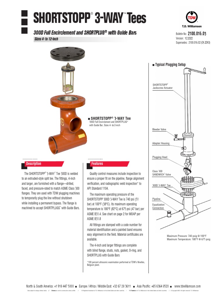 2100.016 SHORTSTOP 3-WAY 300D Full Encirclement Tee W Guide Bars | PDF ...