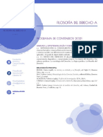 Filosofía Del Derecho A: Programa de Contenidos 2021