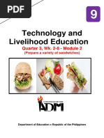 Tle9 - Q3 - Wk2 8 - Mod2 - Prepare A Ariety of Sandwich.v5