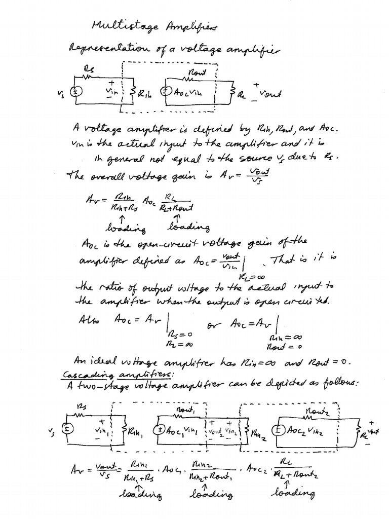 L2-2c Mosfet Multistage Amplifiers 23-03-2023 | PDF