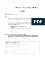 CS115 Python Functions Lab