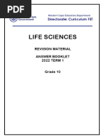 Life Sciences Grade 10 Revision Answers Term 1 - 2022