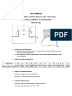Ficha Tecnica: Silla Tee 200Mm X 160Mm Pvc-U Uf X 90° Inyectado para Instalaciones de Alcantarillado NTP ISO 4435