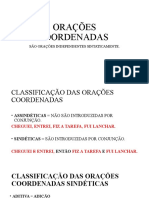 Classificação orações coordenadas