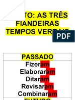 Conto: As Três Fiandeiras Tempos Verbais